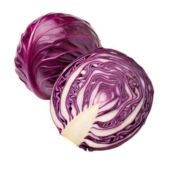 red cabbage, isolated on transparent background