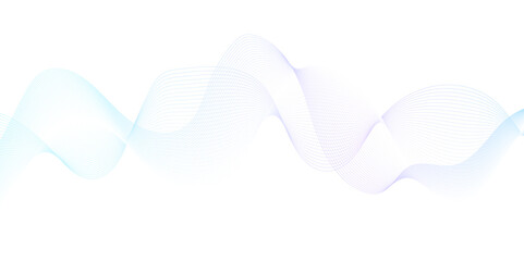 White wave curve lines banner background design. Abstract soft wave lines dynamic flowing purple and blue isolated background. Vector Illustration of the pink pattern of lines. stripes on white.