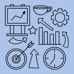 set of business icon vector illustration