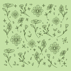 flowers pattern vector illustration