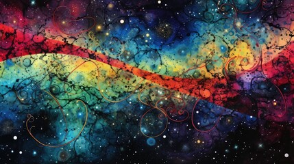 Fractal cosmos in vibrant hues