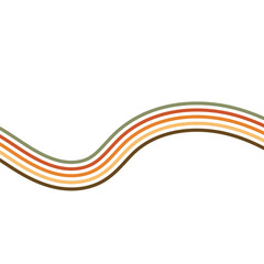 Retro Line Rounded Shape