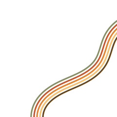 Retro Line Rounded Shape