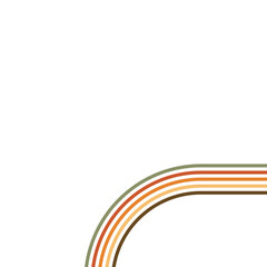 Retro Line Rounded Shape
