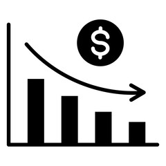 Recession Glyph Icon