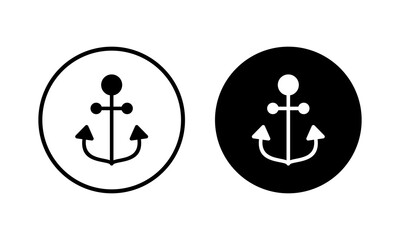 Anchor icon vector illustration. Anchor sign and symbol. Anchor marine icon.