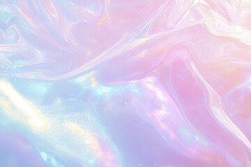 Pastel Iridescent Silk Fabric Folds and Drapes Ethereal Texture with Subtle Shimmer Soft Hues and a Gentle Light for Dreamy Backgrounds