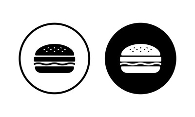 Burger icon vector illustration. burger sign and symbol. hamburger