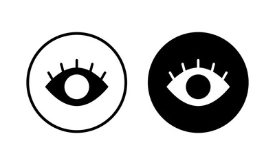 Eye icon vector illustration. Eye sign and symbol. Look and Vision icon.