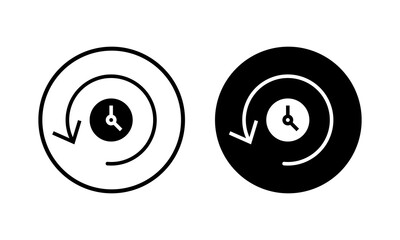 History icon vector illustration. recent event history sign and symbol