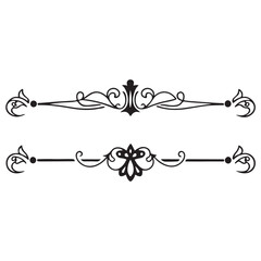 Elegant decorative dividers, ornate line separators, vintage flourish designs, whimsical borders, and 
charming embellishments for creative projects, invitations, and layouts vector