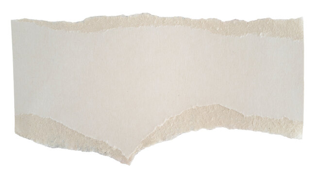 feuille de carton d&eacute;chir&eacute;e sur fond transparent