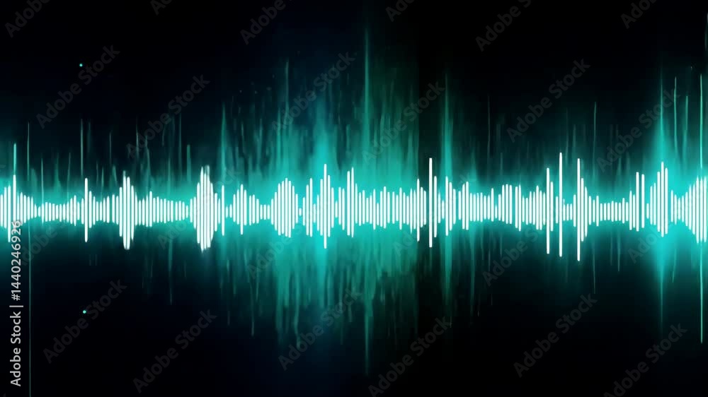 Canvas Prints the dynamic abstract sound wave background creates an energetic visual
