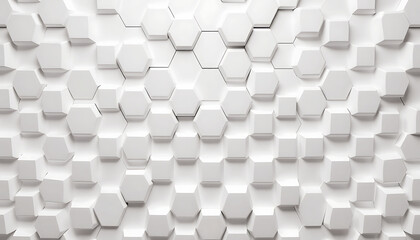 Geometric Hexagon 3D Background