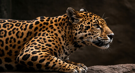 Fototapeta premium close up of a jaguar