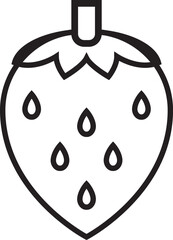 Doodle of sweet strawberry