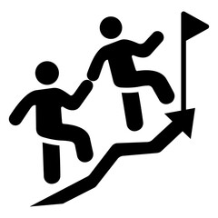 Leadership Glyph Icon