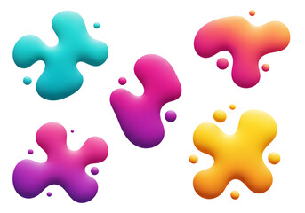 Colorful Paint Splatter Background: Abstract Design Elements
