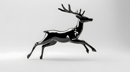 Obraz premium deer, animal, silhouette, vector, illustration, nature, reindeer, wild, antler, mammal, elk, wildlife, cartoon, christmas, stag, antelope, animals, forest, horns, hunting, goat, horn, moose, drawing, 