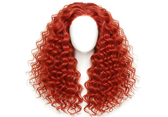 Long Curly Red Wig: Fiery Red Hairpiece for Cosplay & Costume