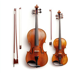 Naklejka premium violin on white background