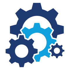 Control Flat Blue Icon