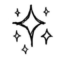 black and white stars sparkling 