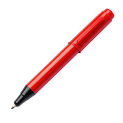 Red Permanent Marker Cap On Crisp Image  isolated on a transparent background