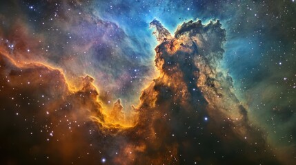 Fototapeta premium Spectacular Cosmic Cloud Formation Displaying Celestial Beauty and Wonder