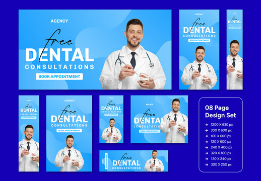 Dental Consultation Web Banner Ad Template
