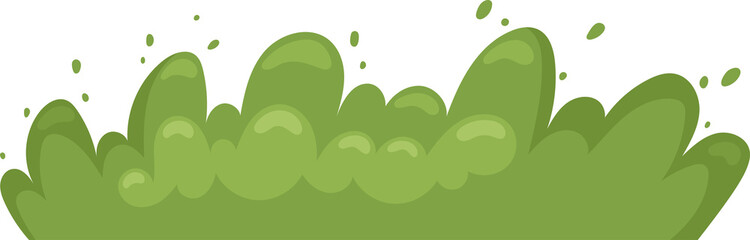 Green bush clipart design illustration