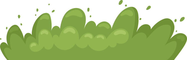 Green bush clipart design illustration