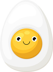 Cute egg clipart design illustration