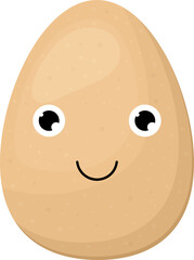 Cute egg clipart design illustration