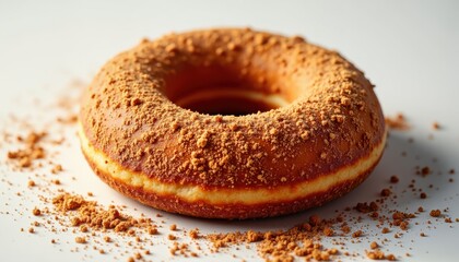 Delicious gourmet donut creation bakery food photography bright studio close-up tempting treats