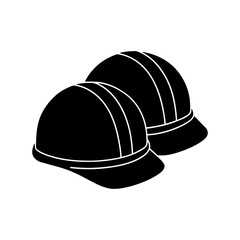 hard hat vector silhouette