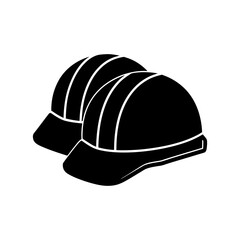 hard hat vector silhouette
