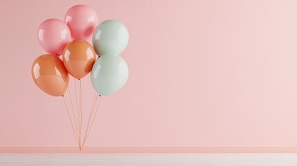 Pastel balloons celebration