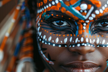 African man primitive tribe made generative AI