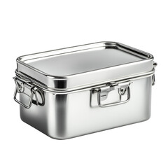 Stainless Steel Lunchbox  isolated on a transparent background