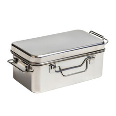 Stainless Steel Lunchbox  isolated on a transparent background