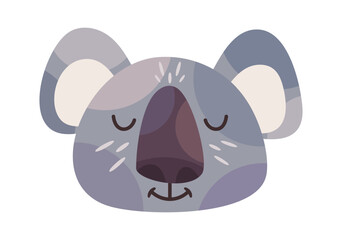Cute koala cartoon character avatar