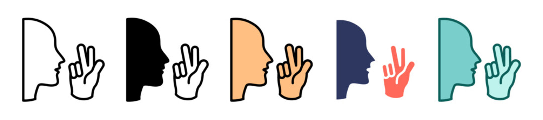 Non Verbal multiple icon