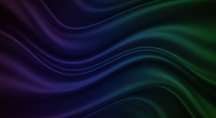 Dark Blue Green Purple Fabric Texture With Smooth Curves