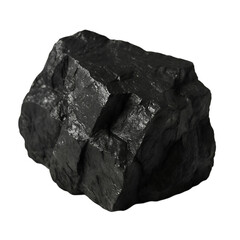 Obraz premium Piece of Black Coal or Mineral 