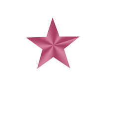 pink colour star icon