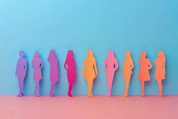 Pastel Paper Women Group Collaboration