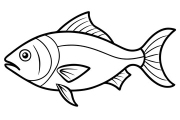 Minimalist Piranha Vector