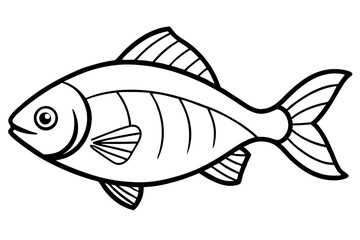 Minimalist Piranha Vector