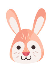 Cute hare cartoon character animal